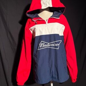 🔥 Nautica BUDWEISER Windbreaker Jacket 🔥